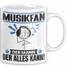 Musikfan Tasse Geschenk für Musikfan Der Mann Der Alles Kann Geschenkidee zum Geburtstag Weiß Trendation