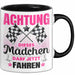 Führerschein Bestanden Geschenk Tasse Bestandener Führerschein Achtung Dieses Mädchen Darf Jetzt Fahren Fahrschule Kaffee-Becher Trendation