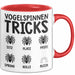 Spinne Vogelspinne Tier Tasse Geschenk Lustige Geschenkidee Spruch Vogelspinnen Tricks Rot Trendation