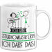 Geschenk für Studiomusikerin Tasse Lustige Geschenkidee Geburtstag Ich Bin Studiomusikerin Ich Darf Das Weiß Trendation