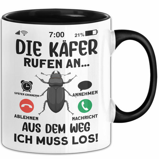Käfer Liebhaber Tasse Geschenk Die Käfer Rufen An Geschenkidee Becher Trendation