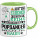 Popsänger Geschenk Tasse Lustiger Spruch Erheben Sie Sich Der Popsänger Betritt den Raum Grün Trendation