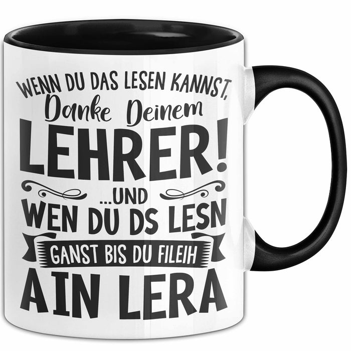 Lehrer Tasse Geschenk Bester Lehrer Wenn Du Das Lesen Kannst Geschenkidee Grundschullehrer Lehrerin Grundschule Trendation