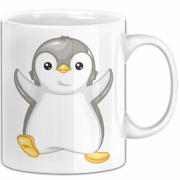 Lustige Pinguin Tasse Geschenk Pinguin-Liebhaber Weiß Trendation