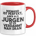 Juergen Tasse Niemand Ist Perfekt, Juergen Ist Nah Dran Geschenk Rot Trendation