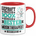 Musiktherapeut Geschenk Lustiger Spruch für Musiktherapeut Geschenkidee Bester Musiktherapeut Der Welt Rot Trendation