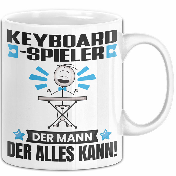 Keyboard-Spieler Tasse Geschenk für Keyboard-Spieler Der Mann Der Alles Kann Geschenkidee zum Geburtstag Weiß Trendation