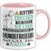 Hundefriseur Geschenk Tasse Lustiger Spruch Erheben Sie Sich Der Hundefriseur Betritt den Raum Rosa Trendation