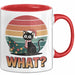 Schwarze Katze Weihnachtsfeier Tasse Geschenk Lustige Geschenkidee Spruch Was Rot Trendation