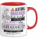 Fahrradfahrerin Tasse Geschenk Lustiger Spruch Bitte Erheben Sie Sich Seine Majestät Die Fahrradfahrerin Betritt Den Raum Rot Trendation