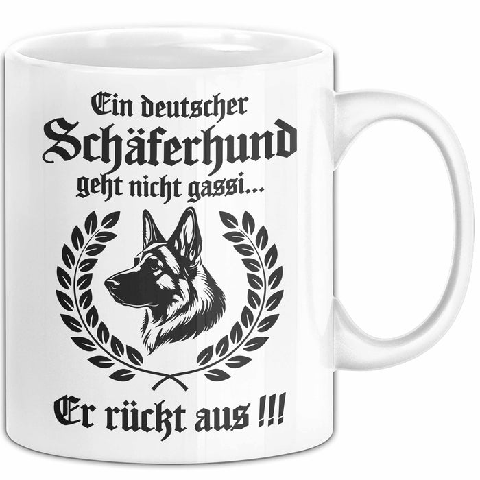 Deutscher Schäferhund Tasse Geschenk Lustige Geschenkidee Geht NichT Gassi Weiß Trendation