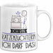 Geschenk für Katzenzüchterin Tasse Lustige Geschenkidee Geburtstag Ich Bin Katzenzüchterin Ich Darf Das Weiß Trendation