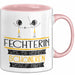 Fechterin Weil Es Keinen Schöneren Beruf Gibt Tasse Geschenk für Eine Fechterin Lustig Rosa Trendation