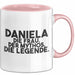 Daniela Tasse Daniela – Die Frau. Der Mythos. Die Legende. Geschenk Rosa Trendation