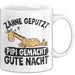 Zähne Geputzt Pipi Gemacht Gute Nacht Tee-Tasse Geschenk Kaffee-Becher Weiß Trendation