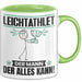 Leichtathlet Tasse Geschenk für Leichtathlet Der Mann Der Alles Kann Geschenkidee zum Geburtstag Grün Trendation
