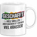 Schüler Abschluss Tasse Geschenk Lustige Geschenkidee Spruch Geschafft Viele Wollen Weiß Trendation