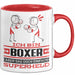 Boxer Geschenk Tasse Ich Bin Boxer Aber Sag Doch Einfach Superheld Lustige Geschenkdiee für Boxer Kaffee-Becher Rot Trendation