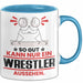 Wrestler Geschenk Tasse So Gut Kann Nur Ein Wrestler Aussehen Geschenkidee Kaffee-Becher Blau Trendation