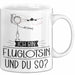 Fluglotsin Tasse Geschenk Ich Bin Fluglotsin Und Du So Geschenkidee Lustiger Spruch Becher Weiß Trendation
