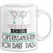 Geschenk für Opernsängerin Tasse Lustige Geschenkidee Geburtstag Ich Bin Opernsängerin Ich Darf Das Weiß Trendation