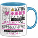 Musikbibliothekarin Tasse Geschenk Lustiger Spruch Bitte Erheben Sie Sich Seine Majestät Die Musikbibliothekarin Betritt Den Raum Blau Trendation