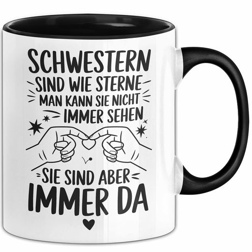 Schwester Tasse Geschenk Schwestern Sind Wie Sterne Geschenkidee Geburtstag Schwester Trendation