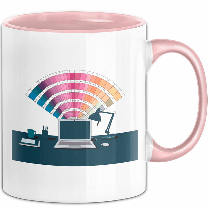 Grafik Designer Tasse Geschenk Lustige Geschenkidee Spruch Für Visuelle Kreative Rosa Trendation