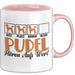 Pudel Hören Aufs Wort Tasse Geschenk Pudel Besitzer Mama Becher Rosa Trendation