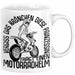 Motorradfahrerin Geschenk Tasse Frauen Motorrad Vergiss Das Krönchen Diese Prinzessin Trägt Einen Motorradhelm Weiß Trendation