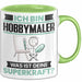 Hobbymaler Tasse Geschenk für Hobbymaler Geburtstag Lustiger Spruch Kaffee-Becher Was Ist Deine Superkraft Grün Trendation