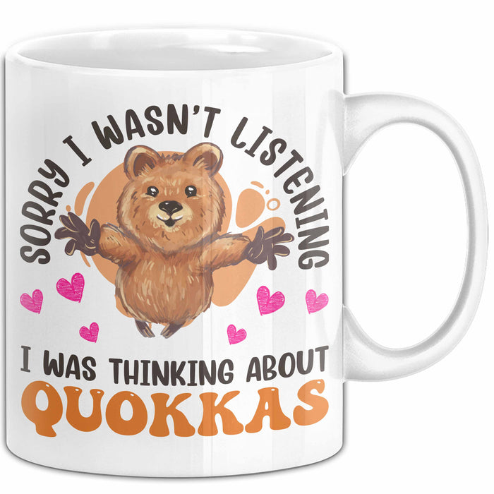 Quokka Tasse Geschenkidee Tier Liebhaberin Becher Weiß Trendation