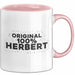 Herbert Tasse Original 100% Herbert Geschenk Rosa Trendation