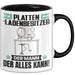 Plattenladenbesitzer Tasse Geschenk für Plattenladenbesitzer Der Mann Der Alles Kann Geschenkidee zum Geburtstag Schwarz Trendation
