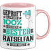 Rätselfan Geschenk Lustiger Spruch für Rätselfan Geschenkidee Bester Rätselfan Der Welt Rosa Trendation