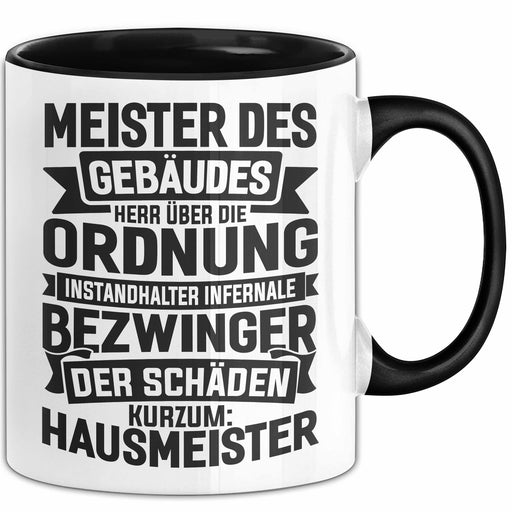 Hausmeister Tasse Geschenk Meister Des Gebäudes Trendation