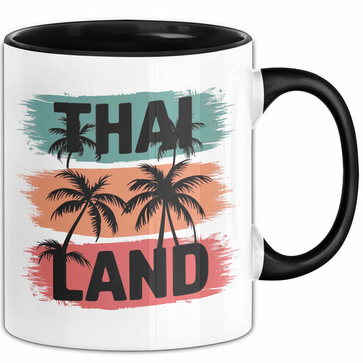 Bangkok Thailand Tasse Geschenk Lustige Geschenkidee Spruch Schwarz Trendation