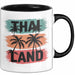 Bangkok Thailand Tasse Geschenk Lustige Geschenkidee Spruch Schwarz Trendation