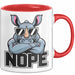 Nashorn Tasse Geschenk Lustige Geschenkidee Spruch Nö Rot Trendation