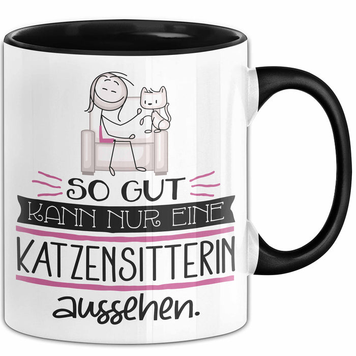 Katzensitterin Geschenk Tasse So Gut Kann Nur Eine Katzensitterin Aussehen Geschenkidee Geburtstag Weihnachten Lustig Trendation
