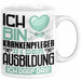 Krankenpfleger Ausbildung Tasse Geschenk Ich Bin Krankenpfleger In Der Ausbildung Ich Darf Das Geschenkidee Spruch Weiß Trendation