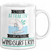 Windsurferin Tasse Geschenk Becher Stark Attraktiv Furchtlos Windsurferin Lustige Geschenkidee Weiß Trendation