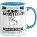 Hundeaussteller Tasse Geschenk für Hundeaussteller Geburtstag Lustiger Spruch Kaffee-Becher Was Ist Deine Superkraft Blau Trendation