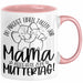 Mutter Geschenk Tasse Mama Du Machst Einen Tollen Job Alles Gute Zum Muttertag Geschenkidee Mütter Kaffee-Becher Rosa Trendation