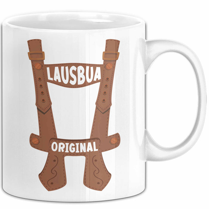 Lausbua Tasse Geschenk Oktober München Geschenkidee Original Becher Weiß Trendation
