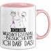 Geschenk für Musikfestival-Besucherin Tasse Lustige Geschenkidee Geburtstag Ich Bin Musikfestival-Besucherin Ich Darf Das Rosa Trendation