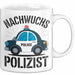 Polizist Tasse Geschenk Lustige Geschenkidee Spruch Nachwuchs Polizist Weiß Trendation