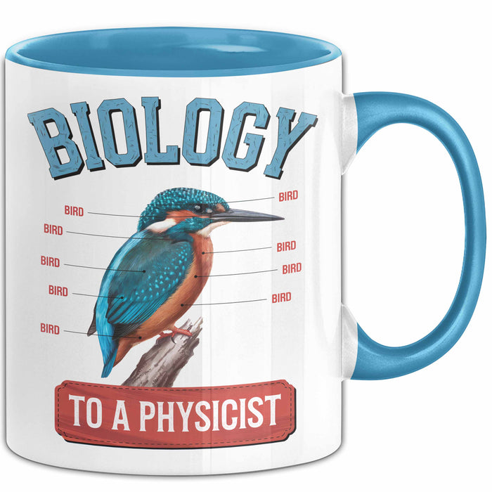 Physiker Tasse Geschenk Biologie Für Einen Physiker Blau Trendation