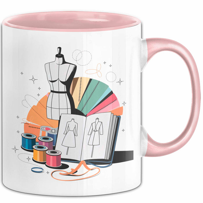 Modedesigner Tasse Geschenk Lustige Geschenkidee Spruch Für Stil Kreative Rosa Trendation