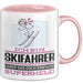 Skifahrer Geschenk Tasse Ich Bin Skifahrer Aber Sag Doch Einfach Superheld Lustige Geschenkdiee für Skifahrer Kaffee-Becher Rosa Trendation